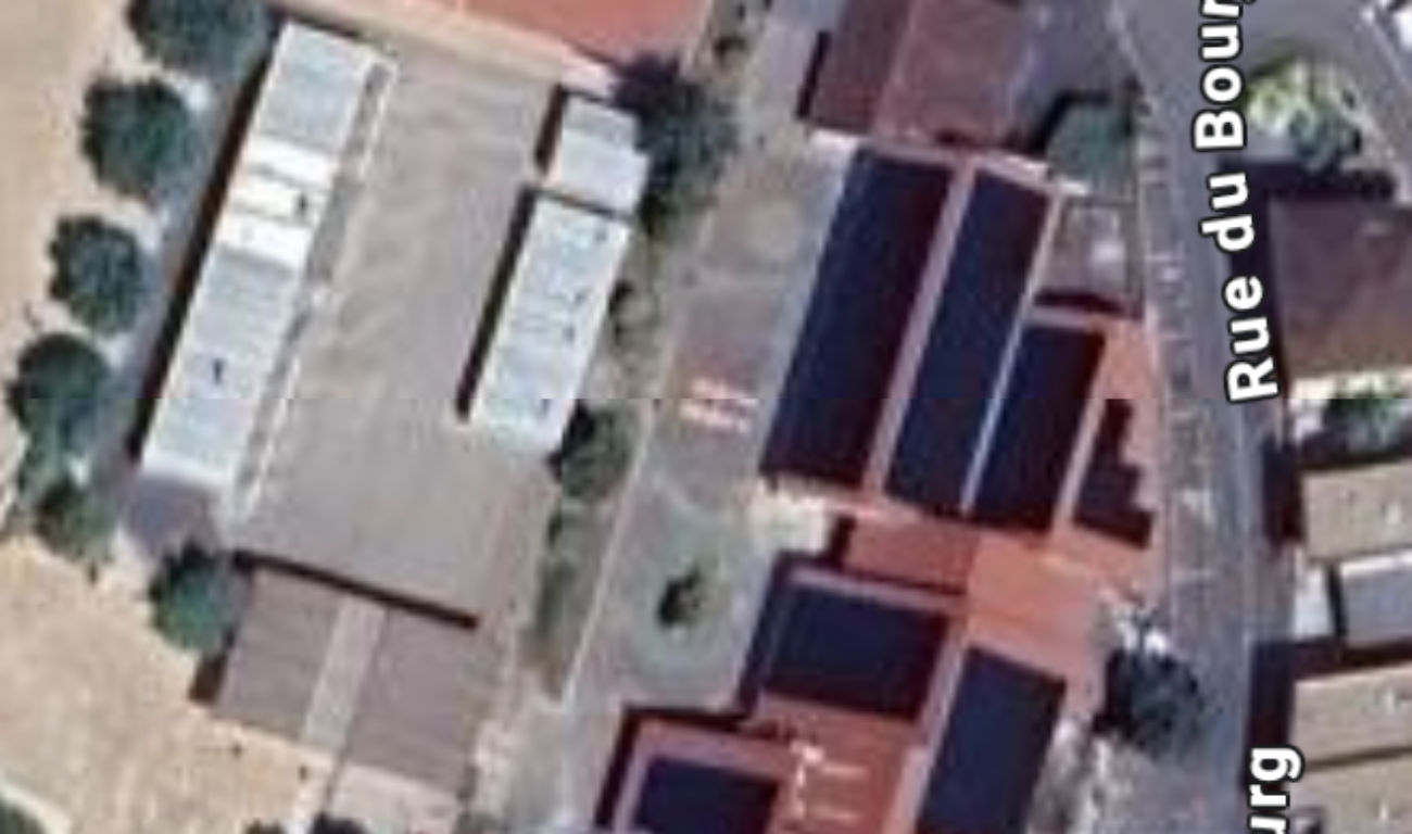 Panneaux photovoltaïques en toiture de l'école